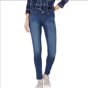Levi’s 711 Skinny Mid Rise Medium Blue Wash Ankle Jeans Women's Size 27